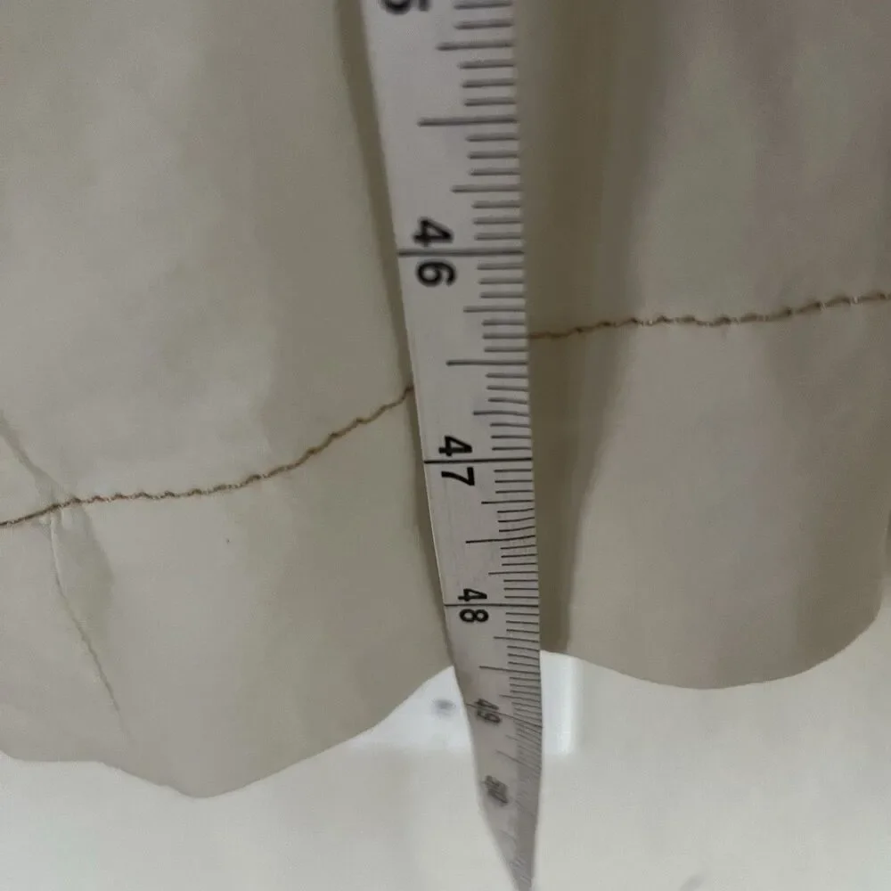 Maeve Anthropologie Poplin Shirt Dress Women’s 14 Midi White Collared V Neck - Picture 14 of 14